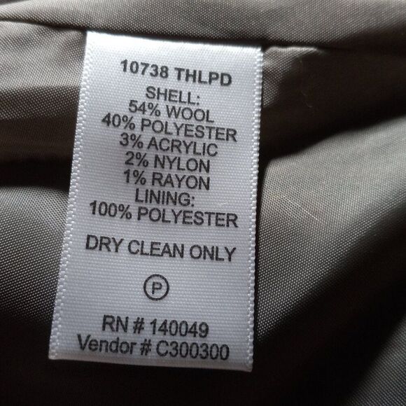 Chadwicks of Boston Womens 16 Blazer 54% Wool Houndstooth Long Sleeve - Picture 7 of 7